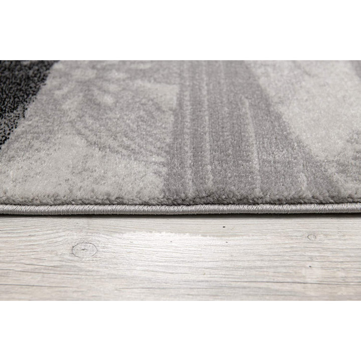 2 X 4 Gray Abstract Dhurrie Area Rug Image 11