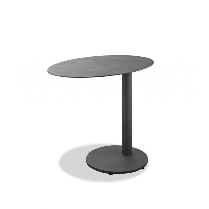 20" Gray Ceramic Tile Round End Table Image 1