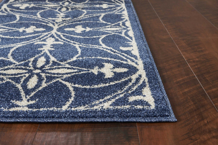 5 X 8 Denim Classical Pattern Uv Treated Area Rug Image 7