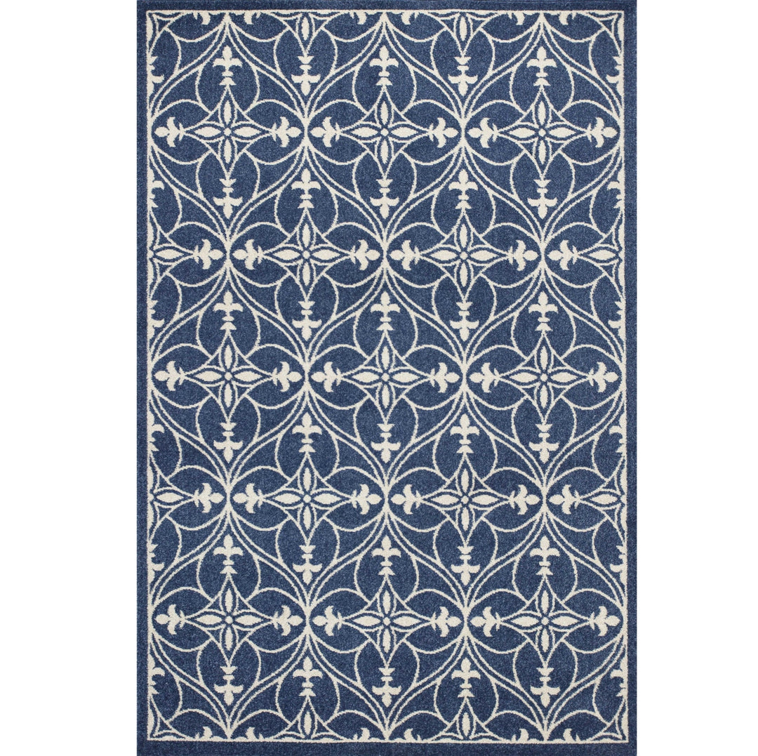 5 X 8 Denim Classical Pattern Uv Treated Area Rug Image 9