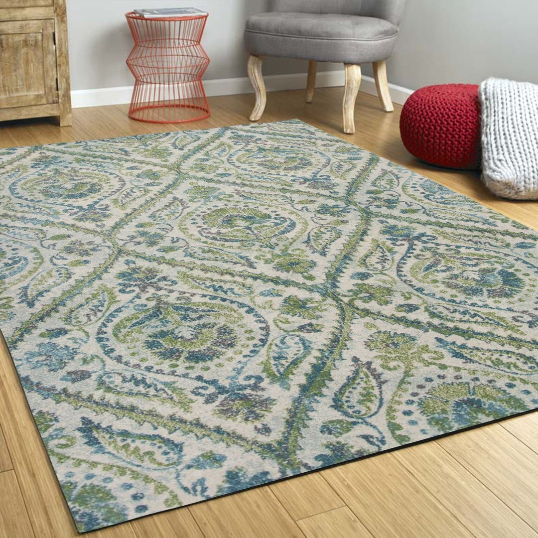 3 X 5 Ivory Ogee Area Rug Image 4