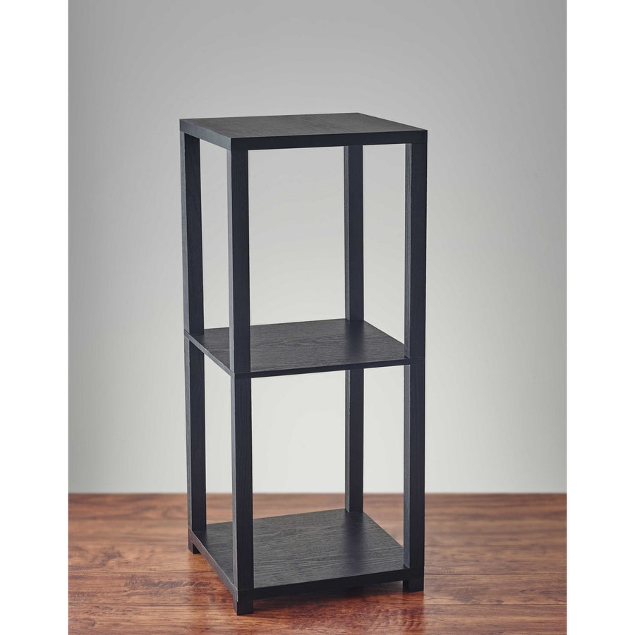 28" H Basic Black Book Case End Table Image 1