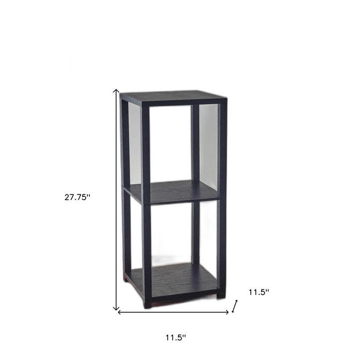 28" H Basic Black Book Case End Table Image 6