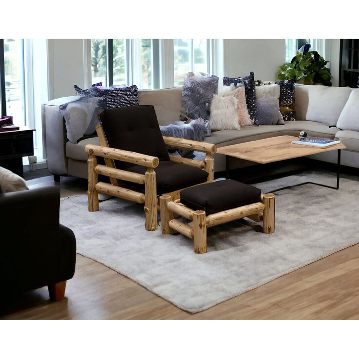 40" Sofa With Ottoman With Natural Legs Image 9