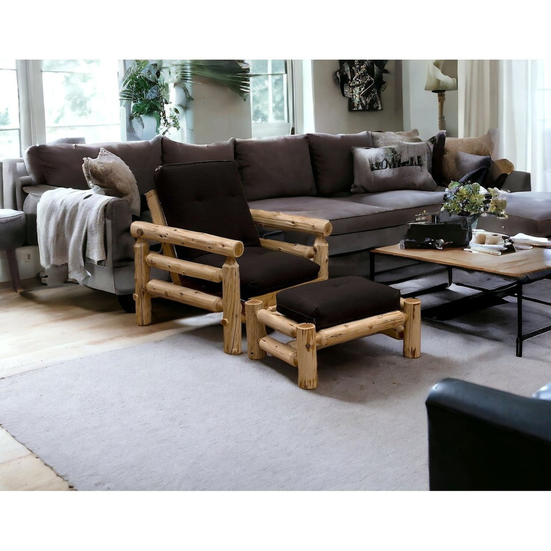 40" Sofa With Ottoman With Natural Legs Image 10