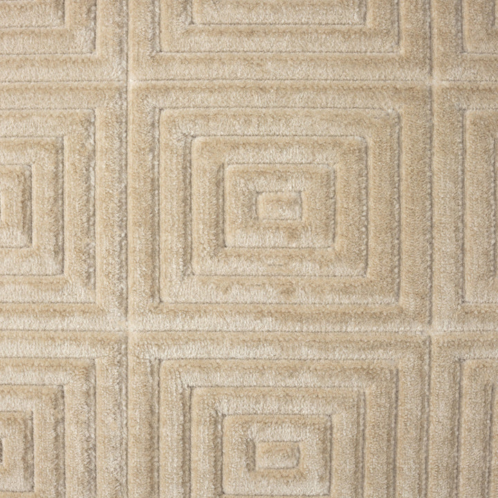 5 x 7 Beige Geometric Area Rug Image 5