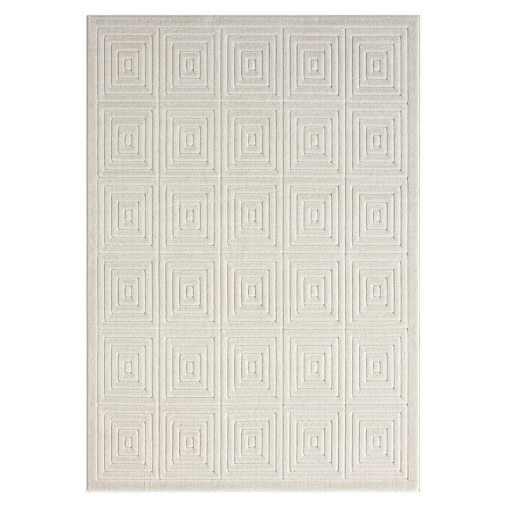 5 x 7 Beige Geometric Area Rug Image 7