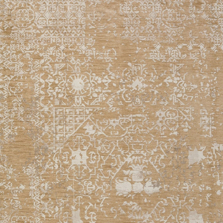 5 X 8 Beige Oriental Area Rug With Fringe Image 8