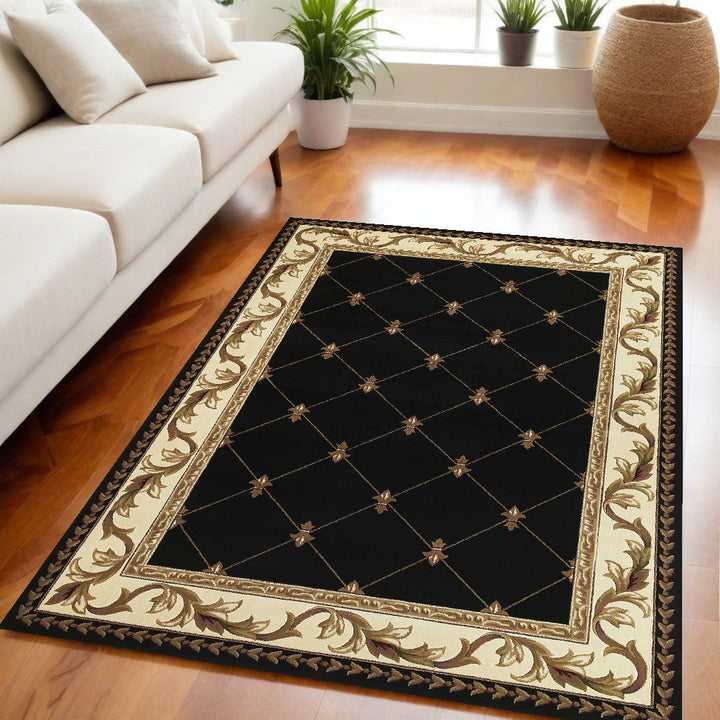 7 X 10 Polypropylene Black Area Rug Image 3