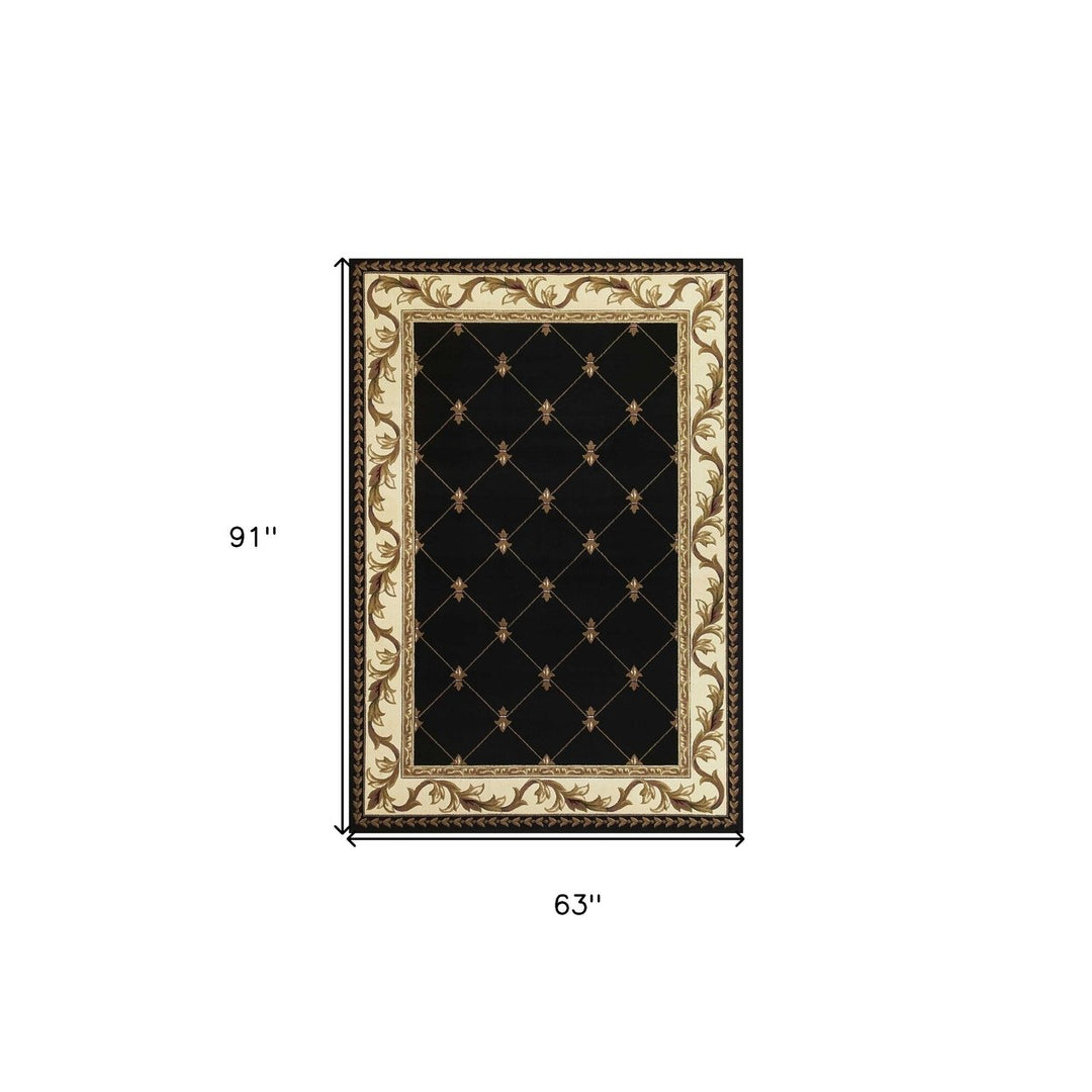 7 X 10 Polypropylene Black Area Rug Image 8