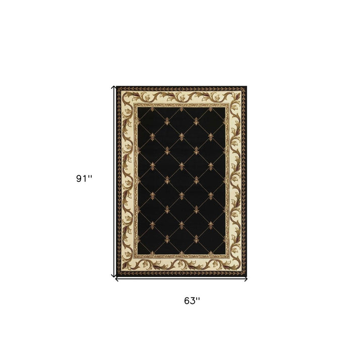 7 X 10 Polypropylene Black Area Rug Image 8