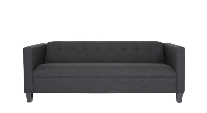 80" Black Polyester Sofa Image 3