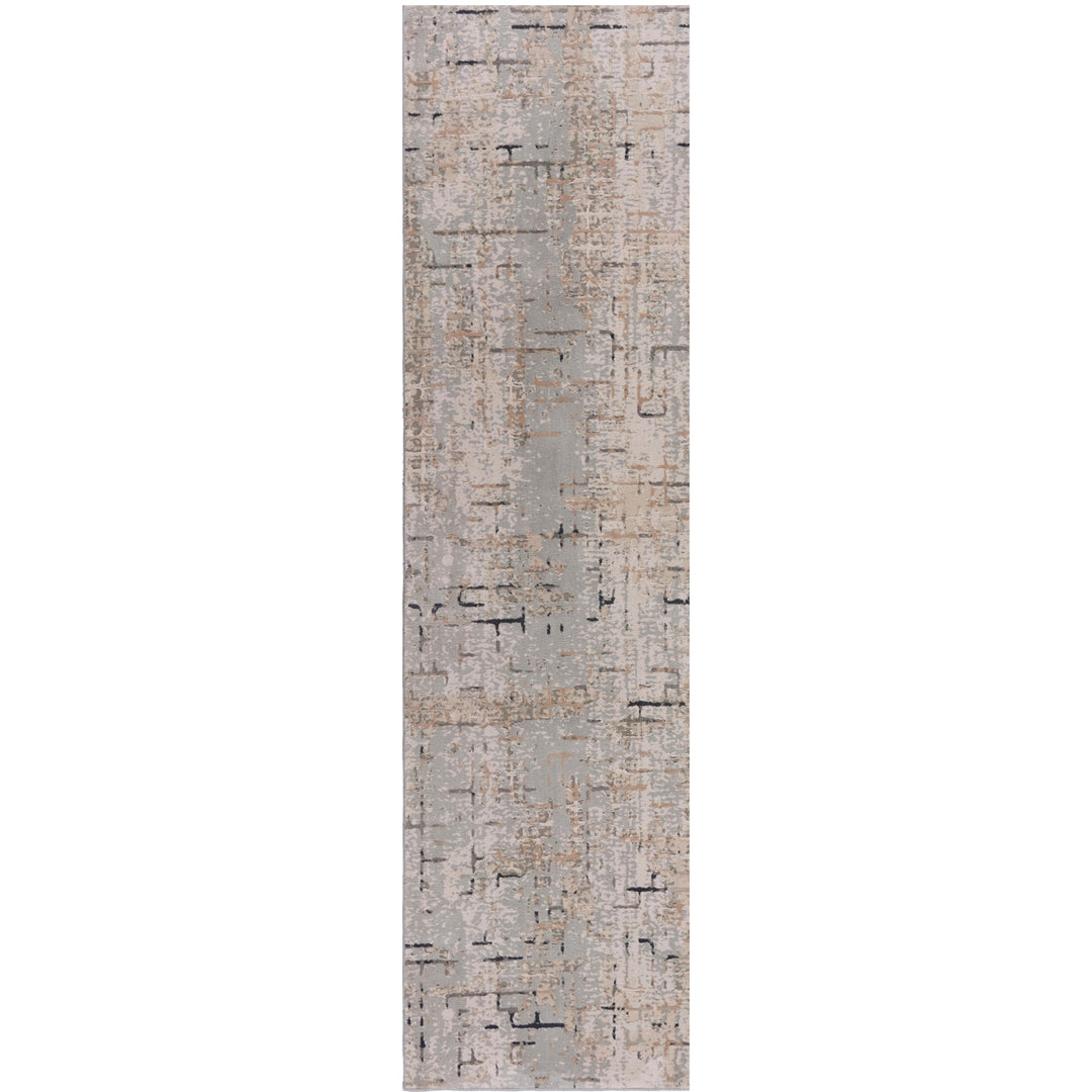 10 X 14 Cream Abstract Area Rug Image 1