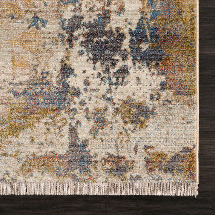 2 X 3 Gray Abstract Distressed Area Rug Image 9