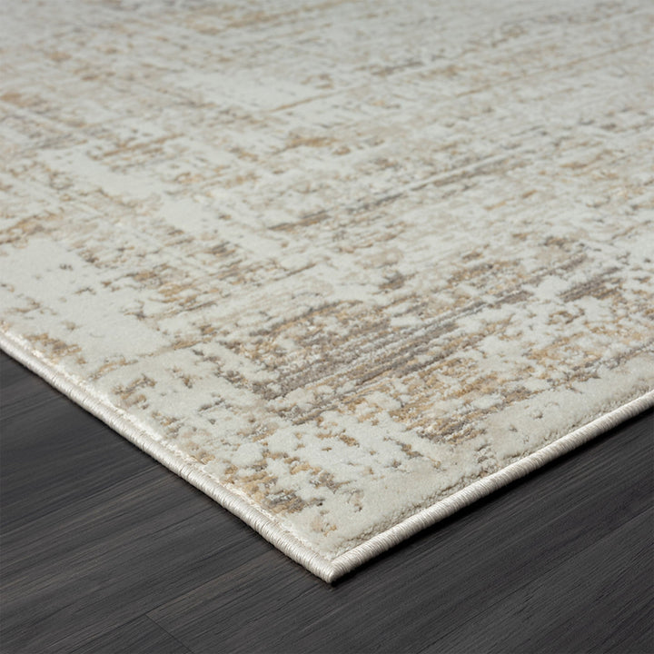 2 X 3 Beige Abstract Distressed Area Rug Image 6