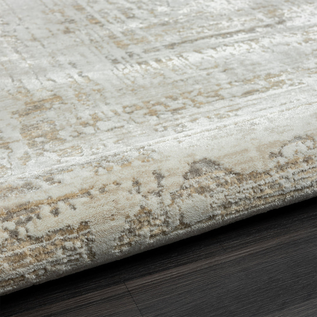 2 X 3 Beige Abstract Distressed Area Rug Image 11