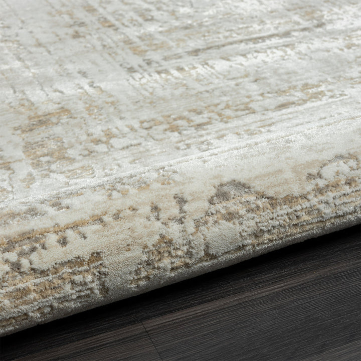 2 X 3 Beige Abstract Distressed Area Rug Image 11