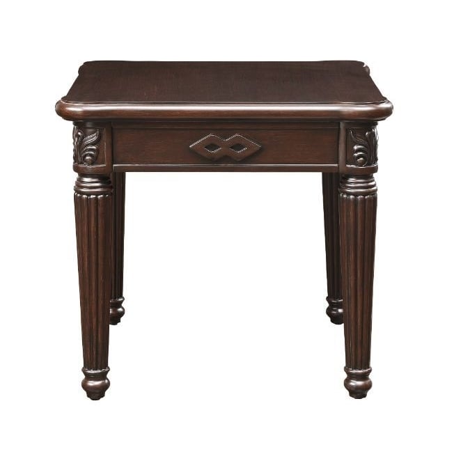 24" Espresso Solid Wood And Manufactured Wood Square End Table Image 6