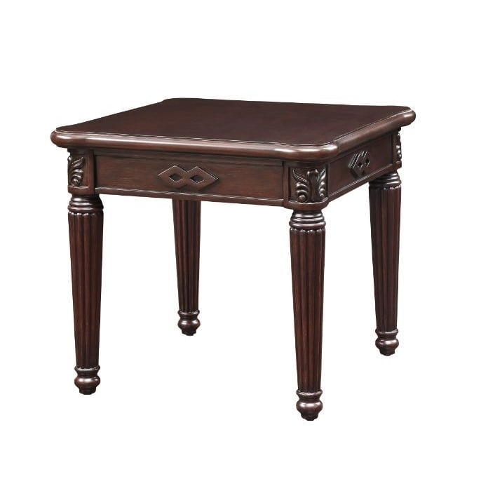 24" Espresso Solid Wood And Manufactured Wood Square End Table Image 7