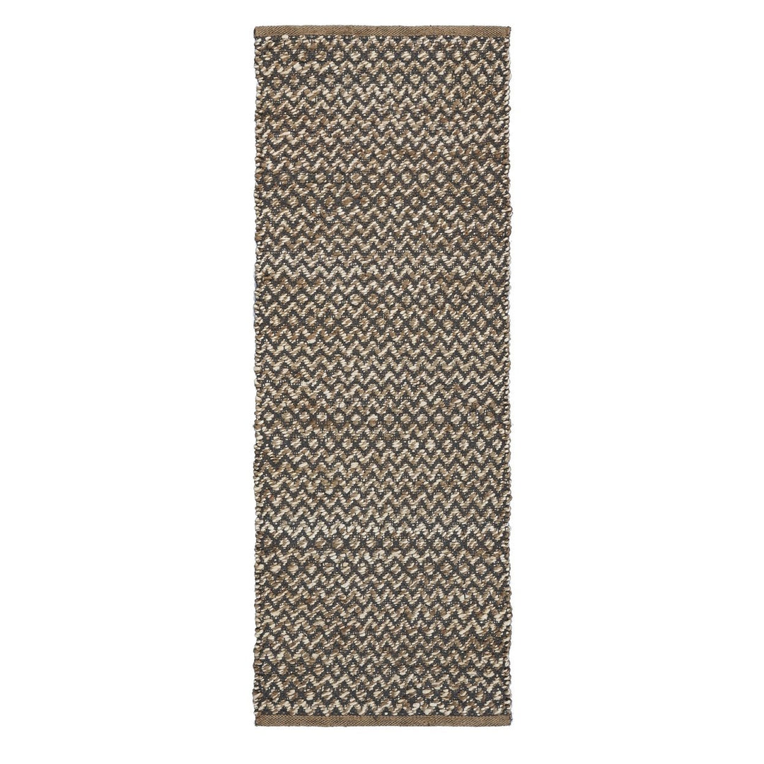 3 x 5 Gray Toned Chevron Patterned Runner Rug Image 8