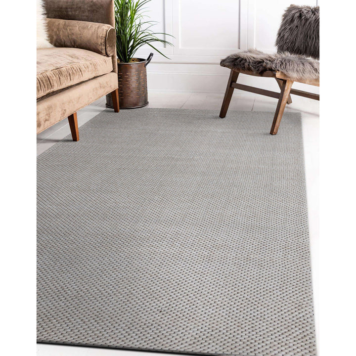 9 x 12 Beige Wool Hand Woven Area Rug Image 12