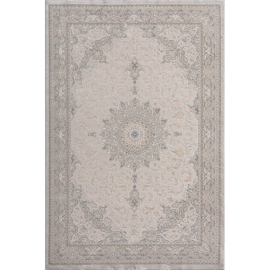 5 X 8 Gray Medallion Area Rug Image 1