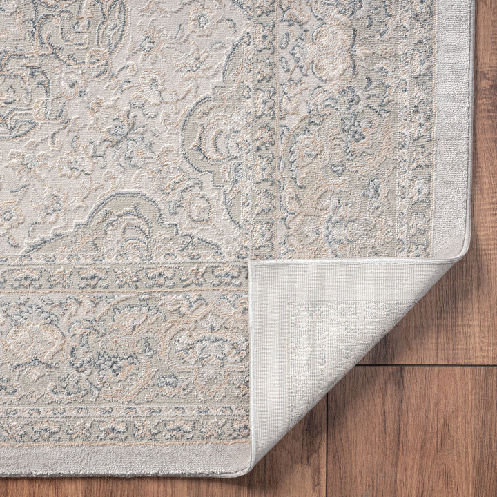 5 X 8 Gray Medallion Area Rug Image 9