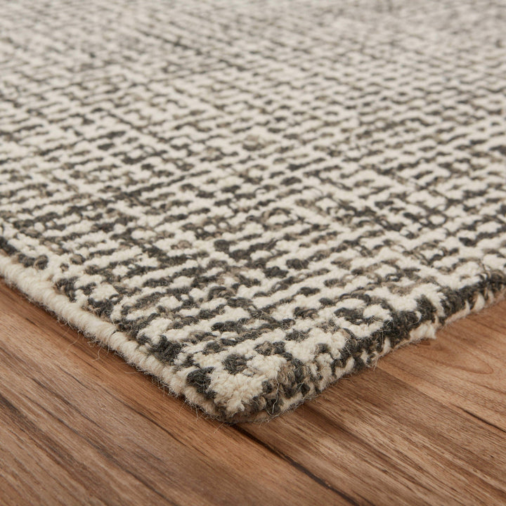 5 x 8 Gray Wool Handmade Area Rug Image 9