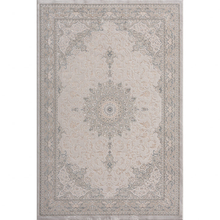 5 X 8 Gray Medallion Area Rug Image 12