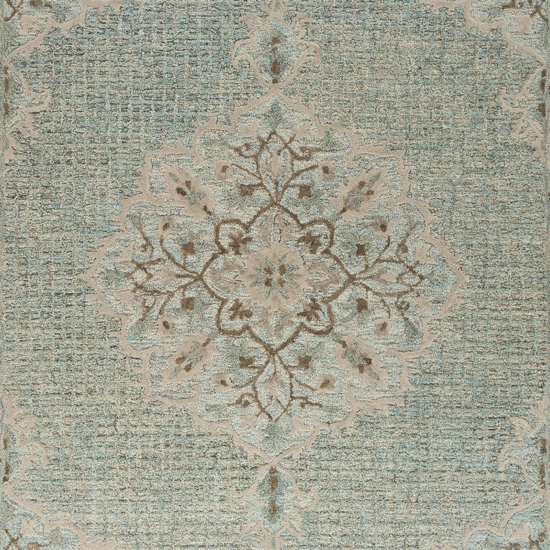 5 X 8 Blue Wool Hand Tufted Area Rug Image 5