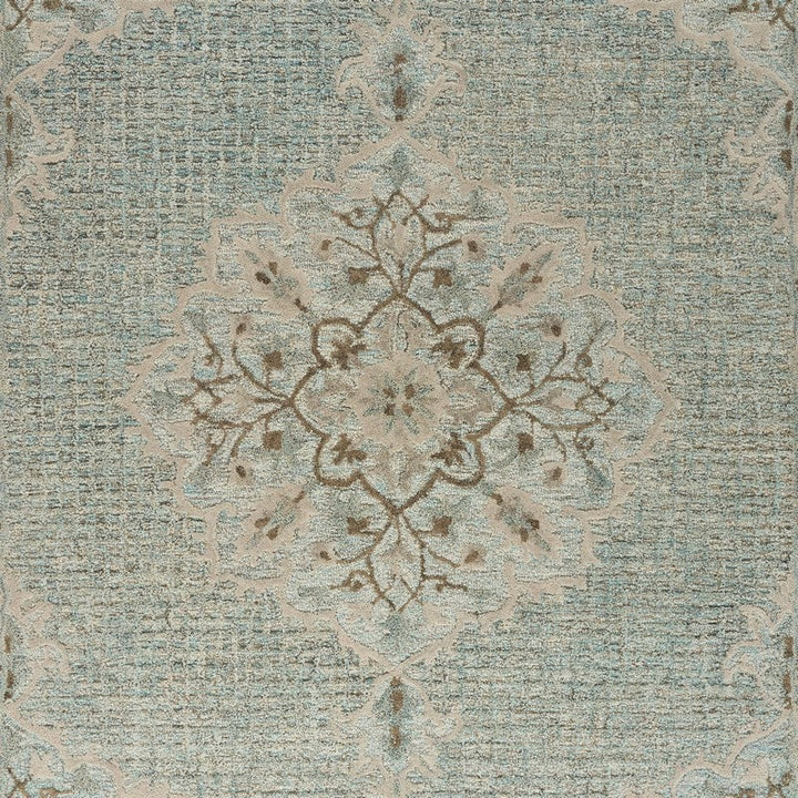 5 X 8 Blue Wool Hand Tufted Area Rug Image 5