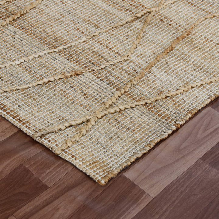 5 x 8 Brown Abstract Hand Woven Area Rug Image 10