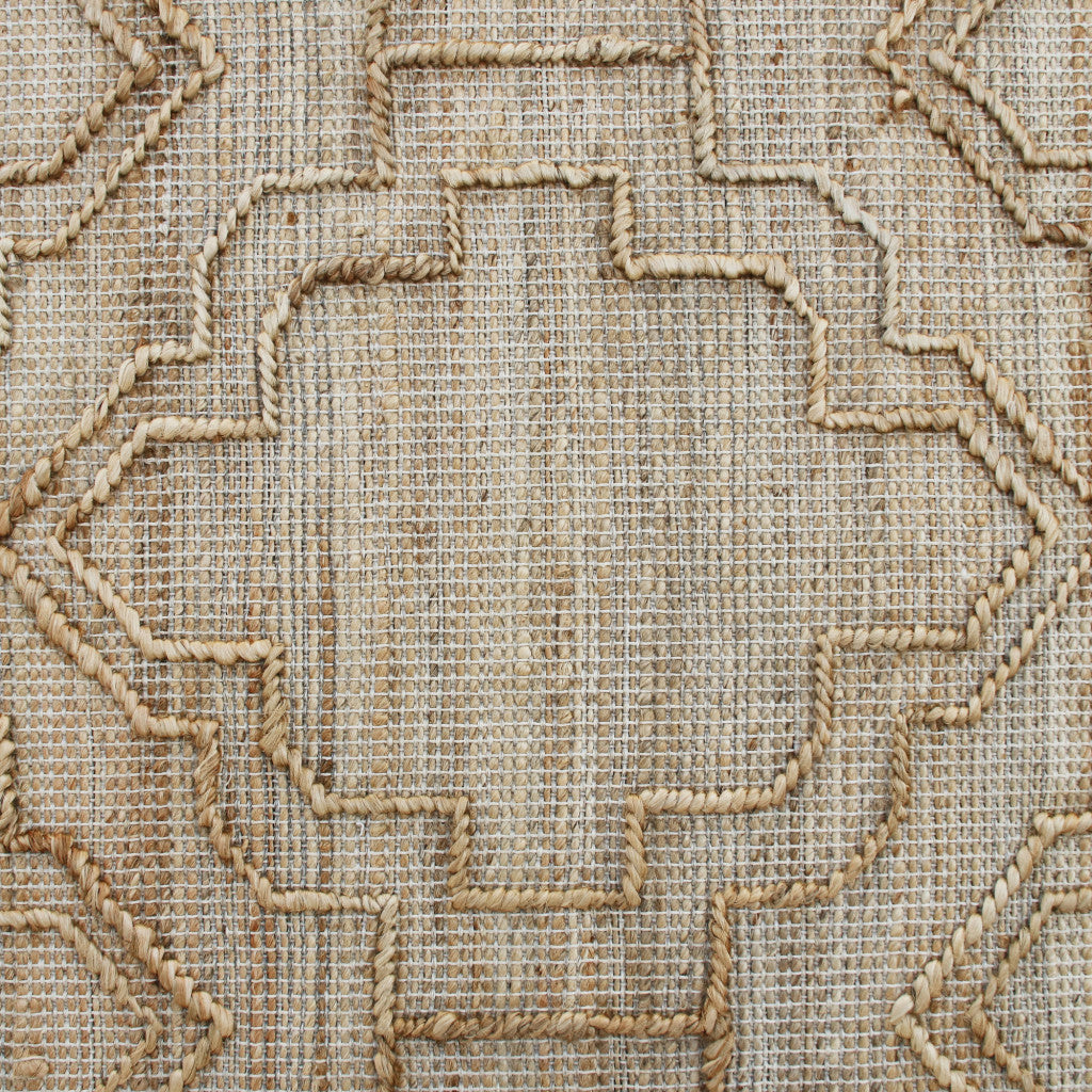 5 x 8 Brown Trellis Hand Woven Area Rug Image 9