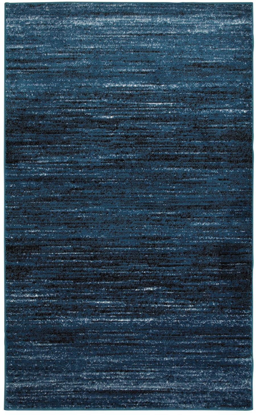 5 x 7 Blue Abstract Ocean Area Rug Image 1