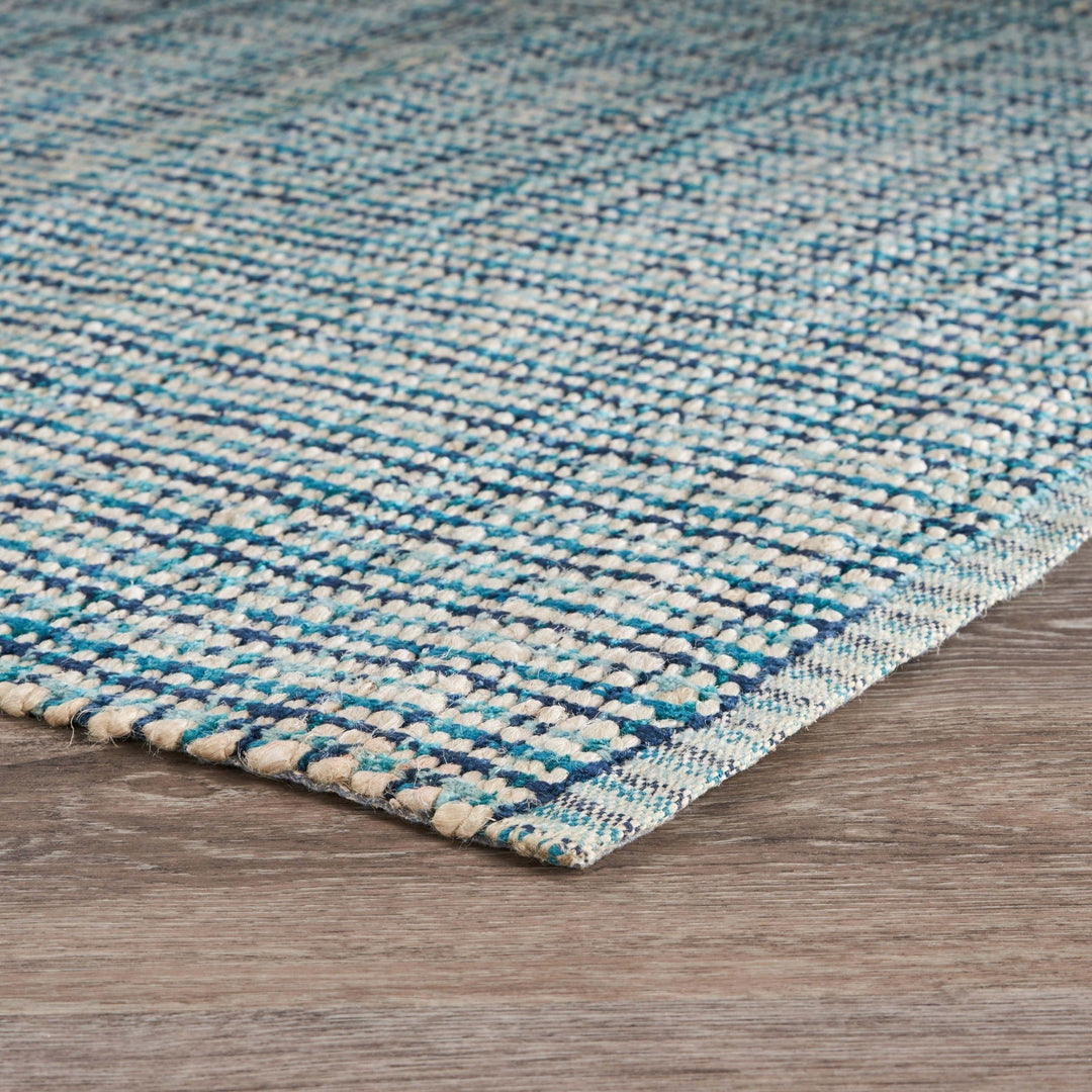 5 x 8 Classic Blue Jute Area Rug Image 9