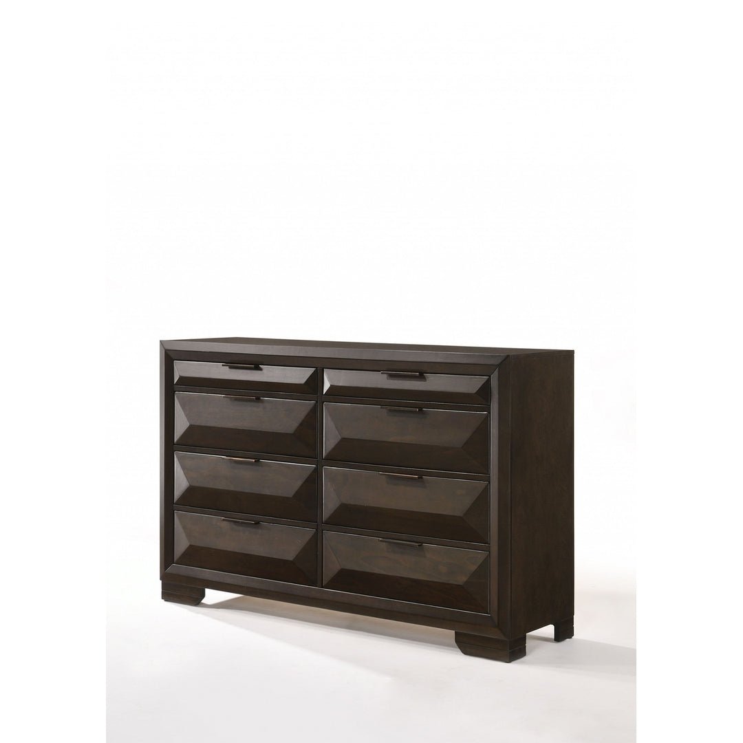 59" Espresso Solid Wood Standard Dresser/Chest Image 3