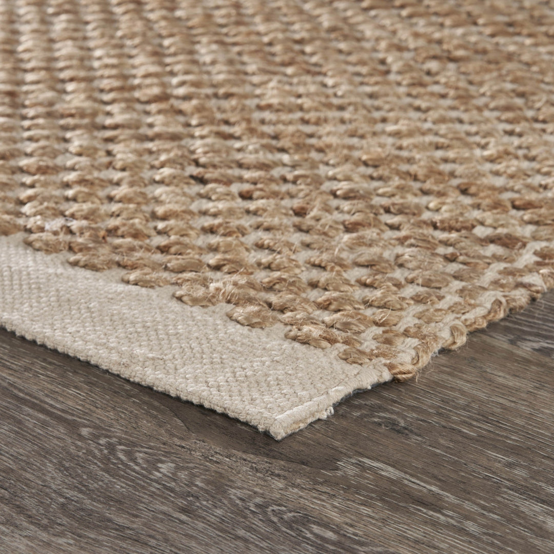 9 X 12 Tan Hand Loomed Area Rug Image 6