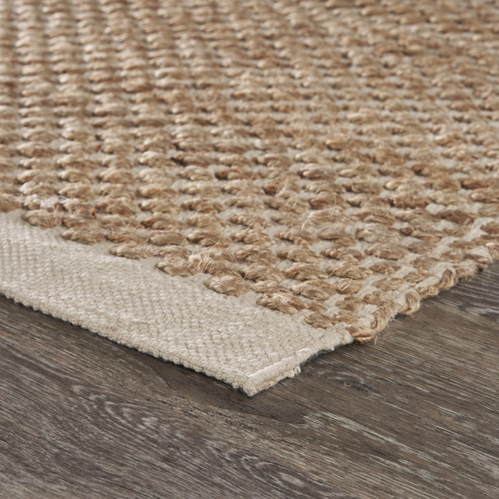 9 X 12 Tan Hand Loomed Area Rug Image 6