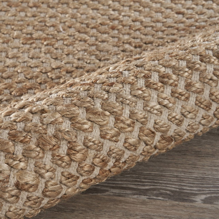 9 X 12 Tan Hand Loomed Area Rug Image 8