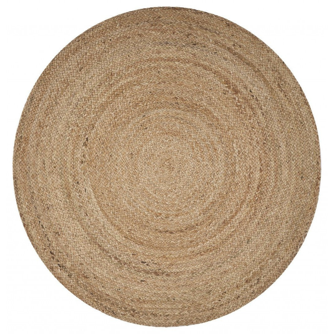 Classic Simple Natural Jute Area Rug Image 1