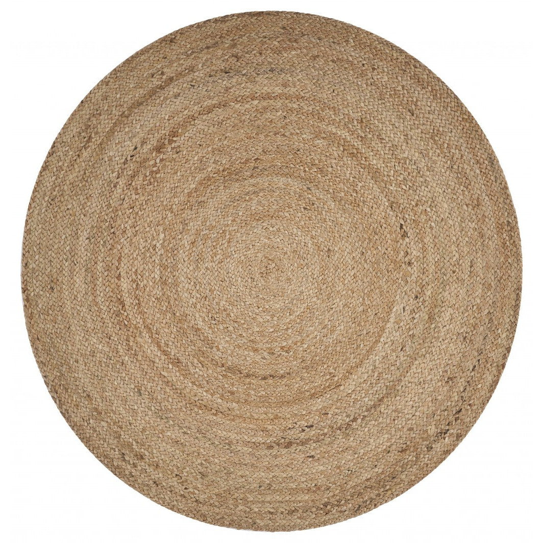 Classic Simple Natural Jute Area Rug Image 1