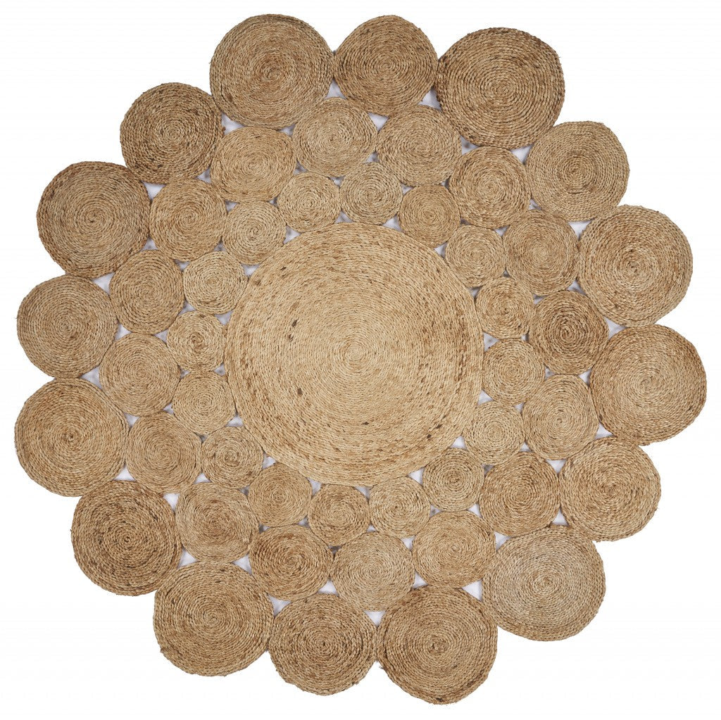 Orbital Natural Jute Area Rug Image 1