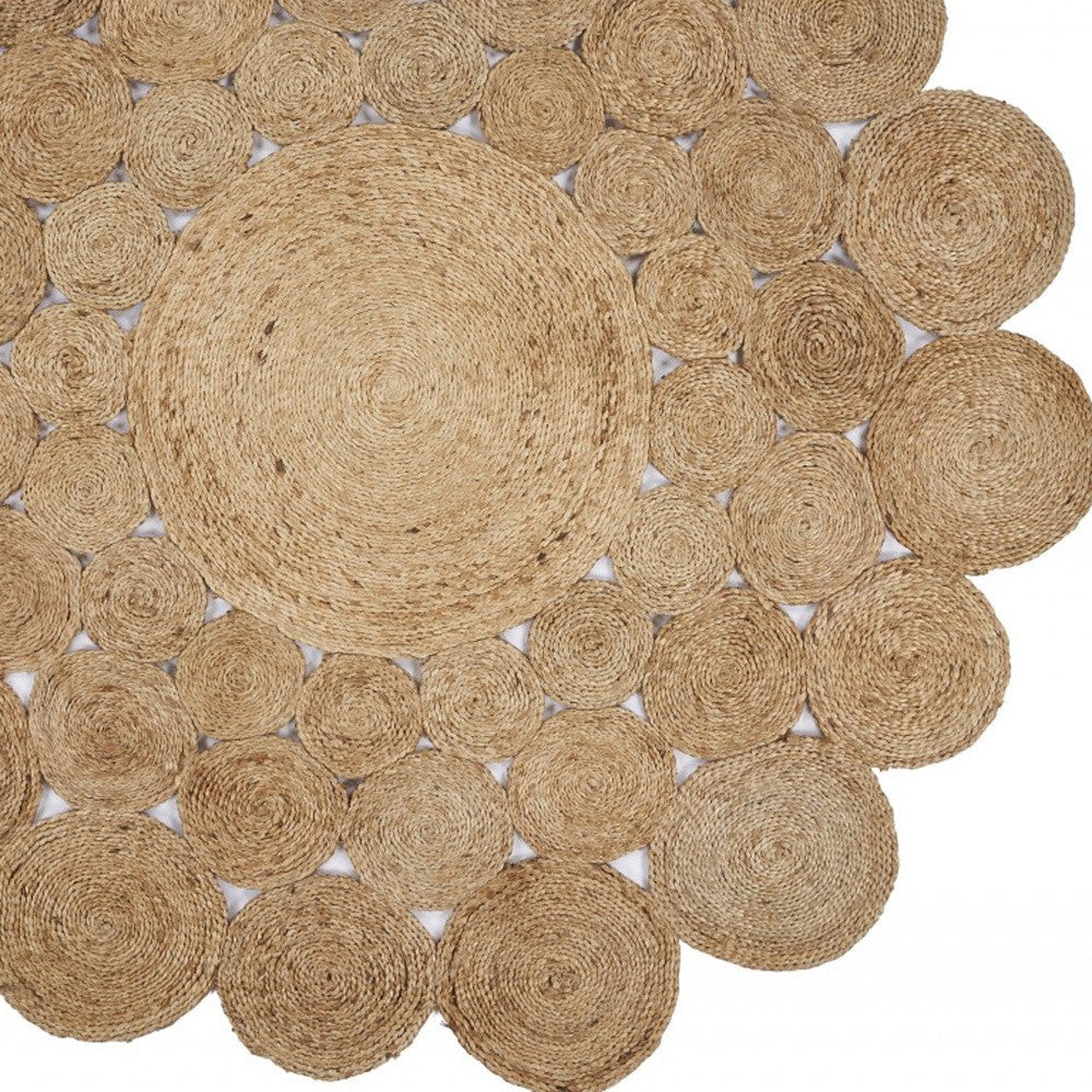 Orbital Natural Jute Area Rug Image 8