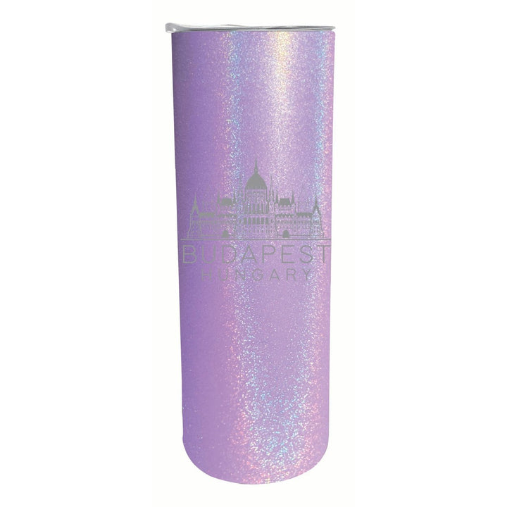 Budapest Hungary Souvenir 20 oz Engraved Insulated Stainless Steel Skinny Tumbler Image 1