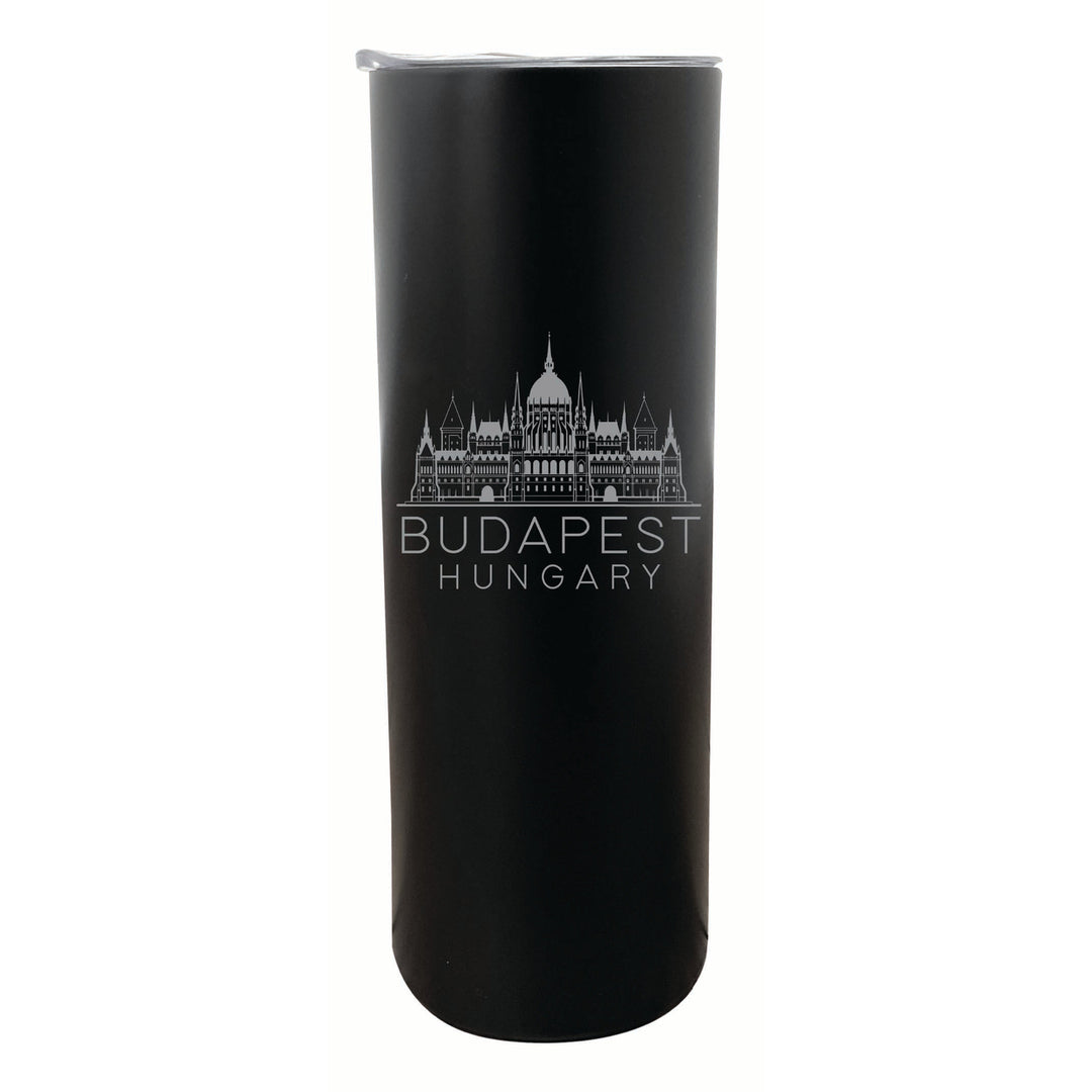 Budapest Hungary Souvenir 20 oz Engraved Insulated Stainless Steel Skinny Tumbler Image 4