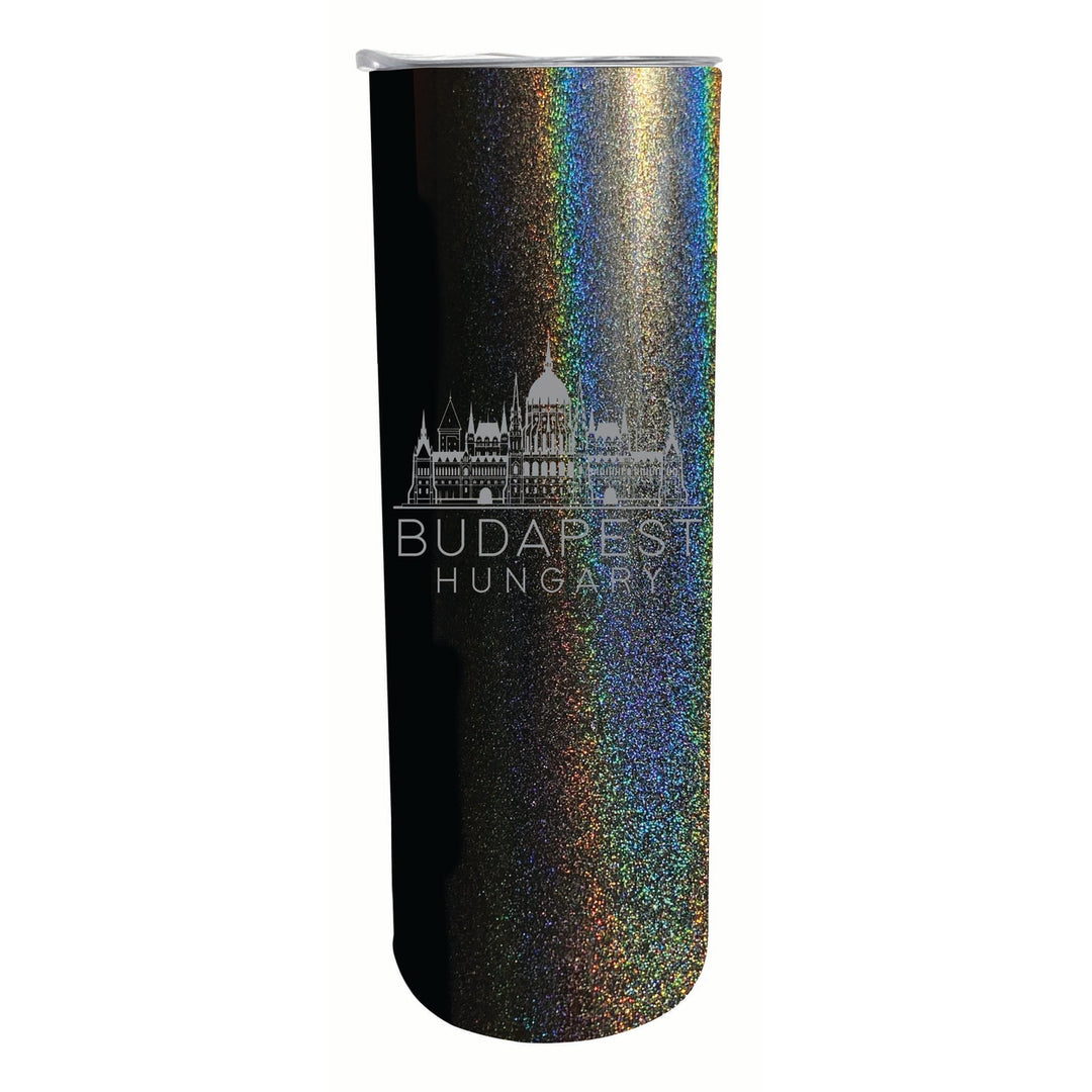 Budapest Hungary Souvenir 20 oz Engraved Insulated Stainless Steel Skinny Tumbler Image 5