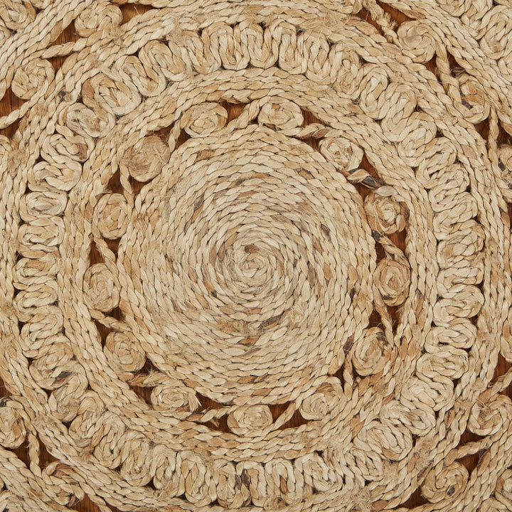 Sunshine Golden Natural Jute Area Rug Image 5