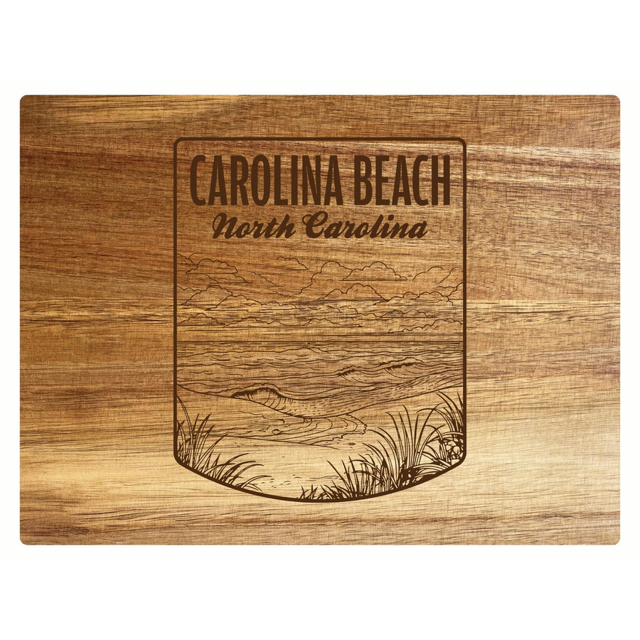 Carolina Beach North Carolina Souvenir Wooden Cutting Board 8 x 6 Image 1