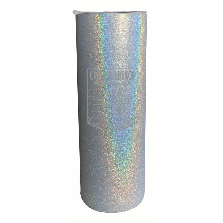 Carolina Beach North Carolina Souvenir 20 oz Engraved Insulated Stainless Steel Skinny Tumbler Image 3