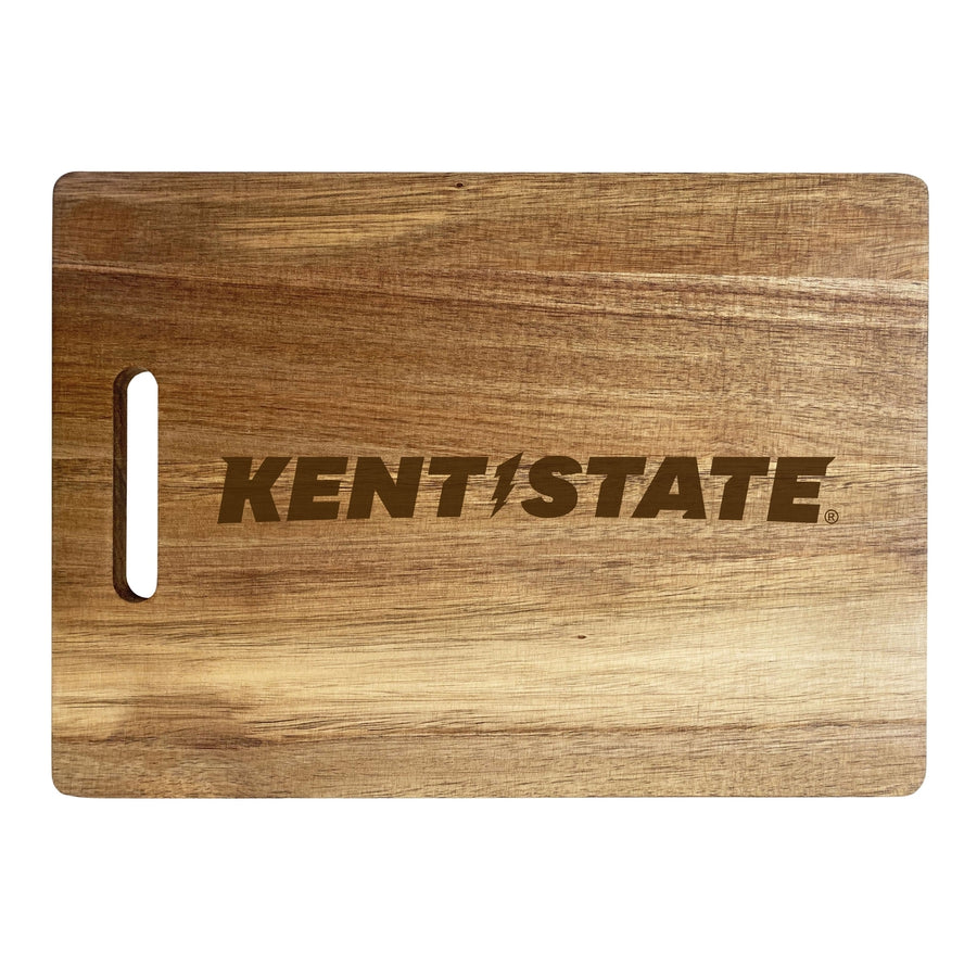 Kent State University Engraved Wooden Cutting Board 10" x 14" Acacia Wood Officially Licensed Collegiate Product Image 1